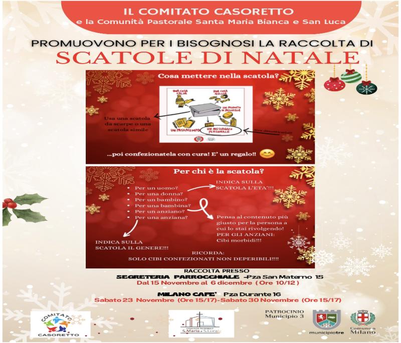 PROGETTO SCATOLE DI NATALE